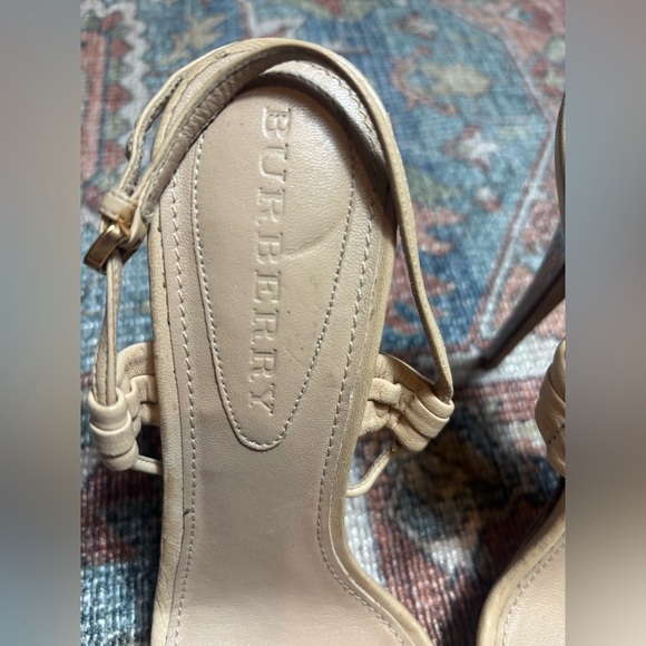Burberry Leather Slingback Sandals – Size 8 - Picture 3 of 9